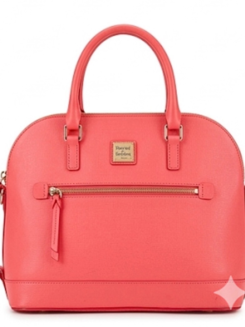 Dooney & Bourke Coral Pink Pebble Grain Satchel